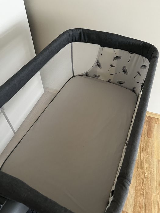 Бебешка кошара Next to me 3 в 1 Lionelo Leonie Plus люлееща се