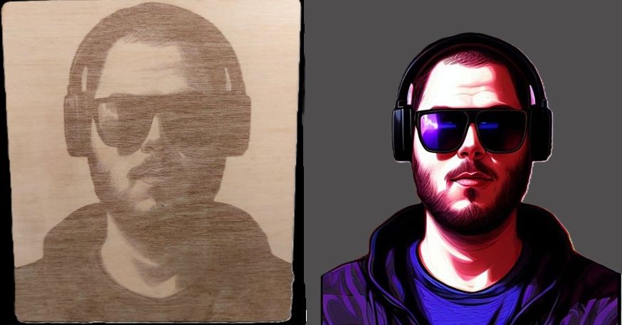 Лазерно гравирана снимка