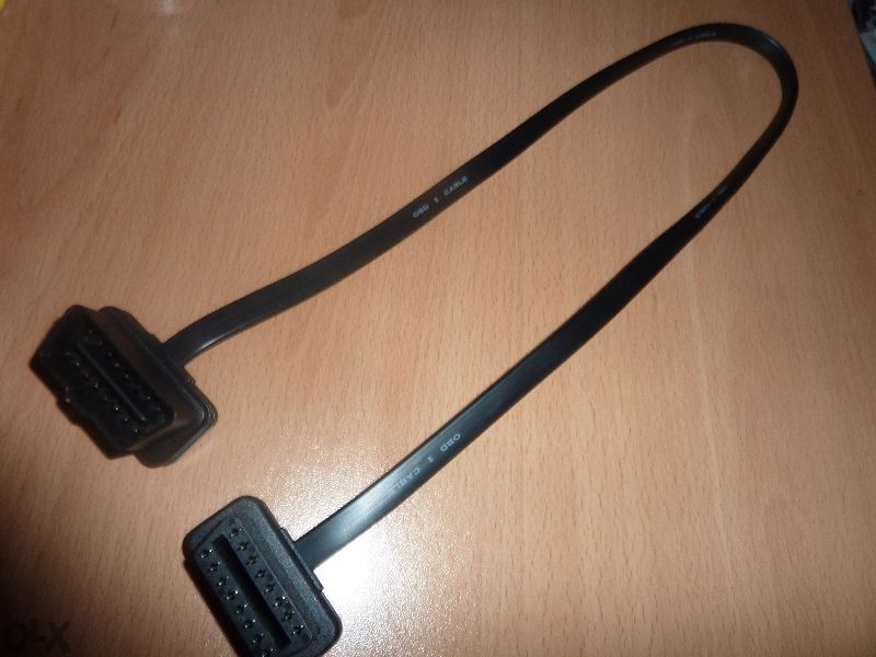 Кабел удължител Obd2 16pin Male to Female, лентов за Elm327, Autocom,