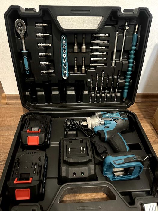 Trusa cheie impact werstil cu acumulator