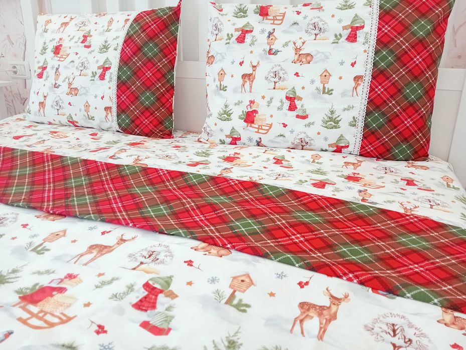 Lenjerie pat Crăciun/cadou Crăciun