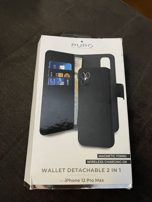 Husa Iphone 12 Pro Max Promax Puro Wallet Detachable 2 in 1