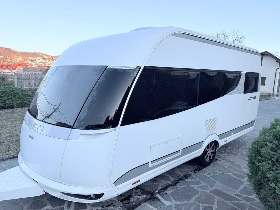 rulota inmatriculata HOBBY PREMIUM 460 UFE, aer conditionat , mover, sistem fotovoltaic