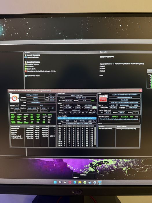 Setup full  Gaming Ryzen va 7 5800X + RX 6900 XT 16GB + 32GB RAM