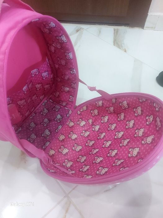 Детски куфар с колелца Hello Kitty