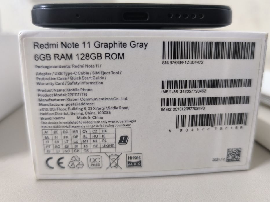 Redmi note11 6/128GB ikkita simkarta ketadi kamera 50MP srochno sotila