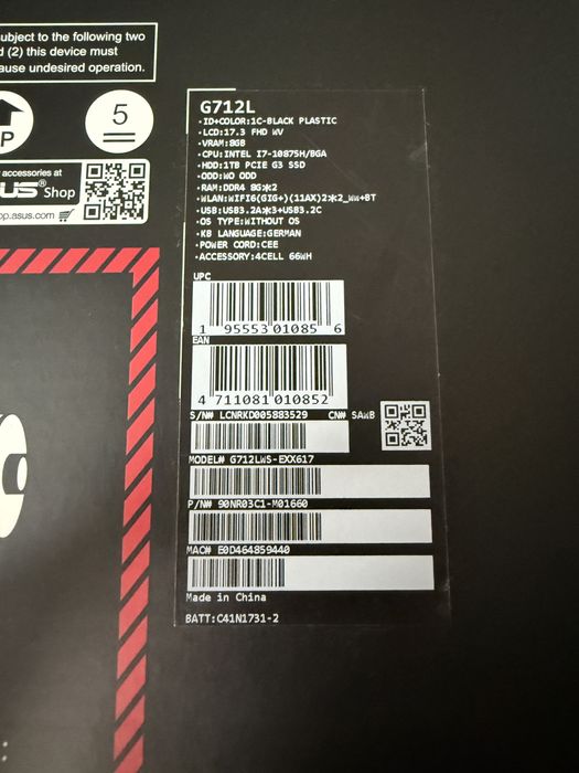 Laptop Gaming Asus ROG STRIX G17 -i7-NVIDIA RTX 2070 Super 8GB