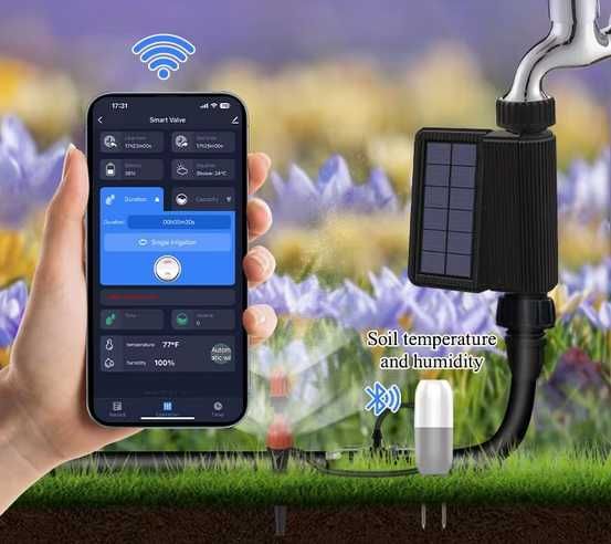 Смарт WiFI система за напояване на оранжерии, градини, тревни площи