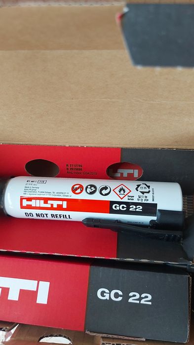 Butelie gaz hilti gc22 ,gc21 ,gc42 si gc11