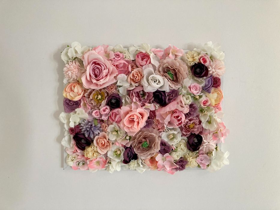 Картина / пано с цветя 3D за дома / парти / сватба / букви декорации