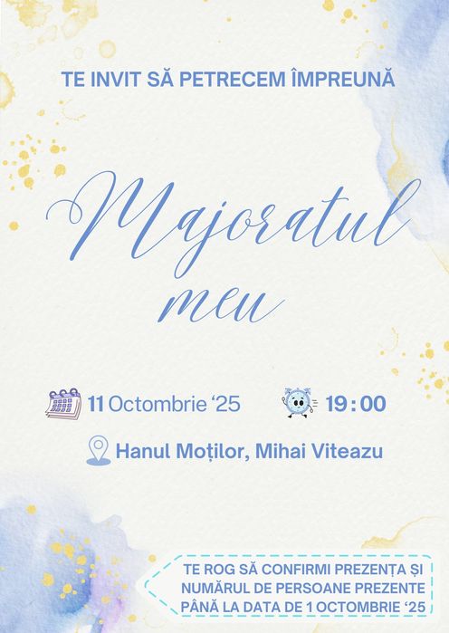 Creație digitală - cărți de vizită, invitații, postere, etc