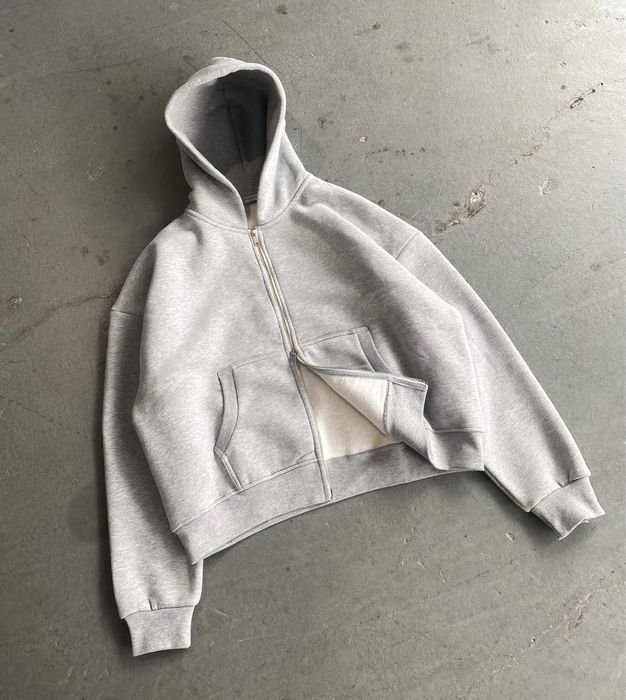 SWEATS COLLECTIVE бренд зип худи серый