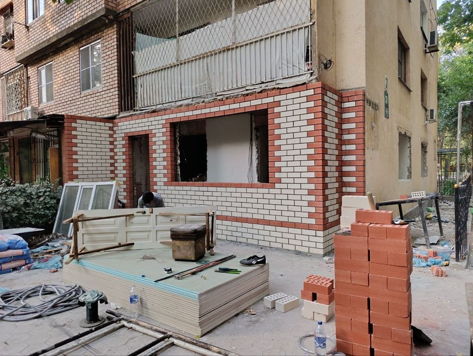 Кладка кирпича на балкон. Arzon Qulay Tez hamyonbop va Sifatli...24/7