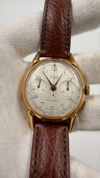 Vintage Olma 17 Rubis Chronograph | Swiss Made | Landeron Cal. 51