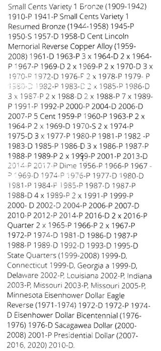 MONEDE de COLECȚIE America 1910-2017 (156 monede)
