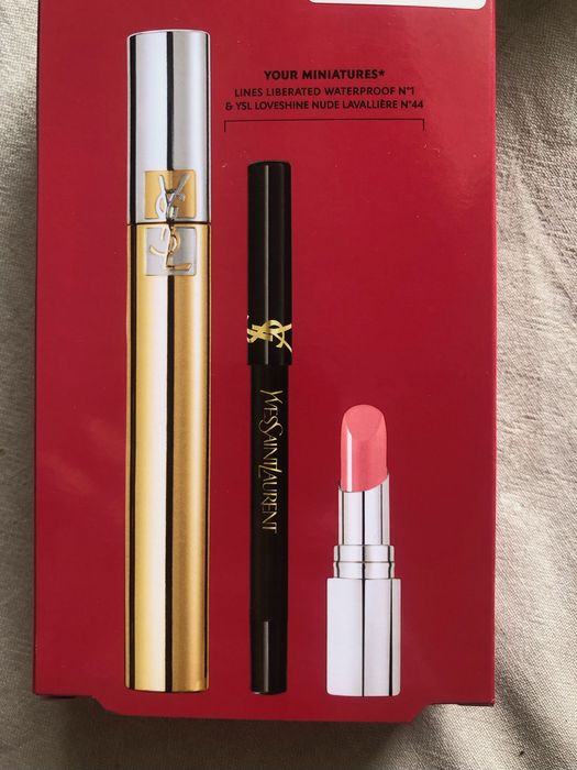 комплект спирала, молив и червило на YSL