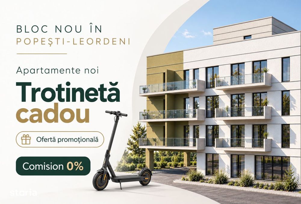 Studio | Bloc P+3E | Comision 0% | Popești Leordeni, Metrou Berceni