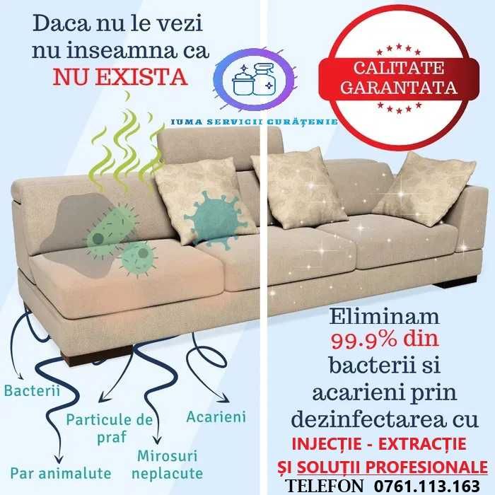 Firma Servicii curatenie generala /dupa constructor/ canapele saltele
