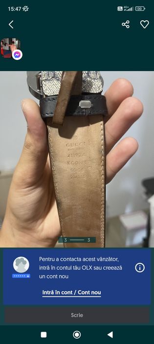 Vand curea GUCCI originala