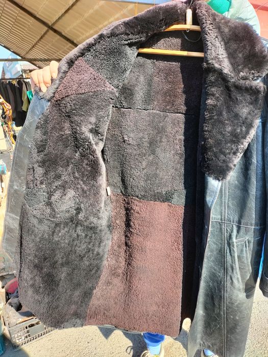 Продам мужской кожаный плащ.