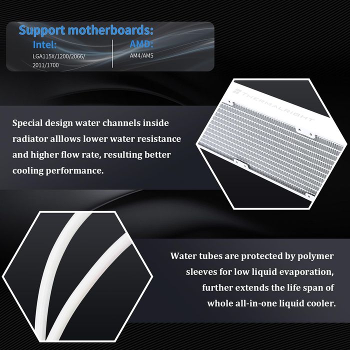 Cooler CPU Thermalright Mjolnir Vision 360 ARGB, racire lichid 360 mm