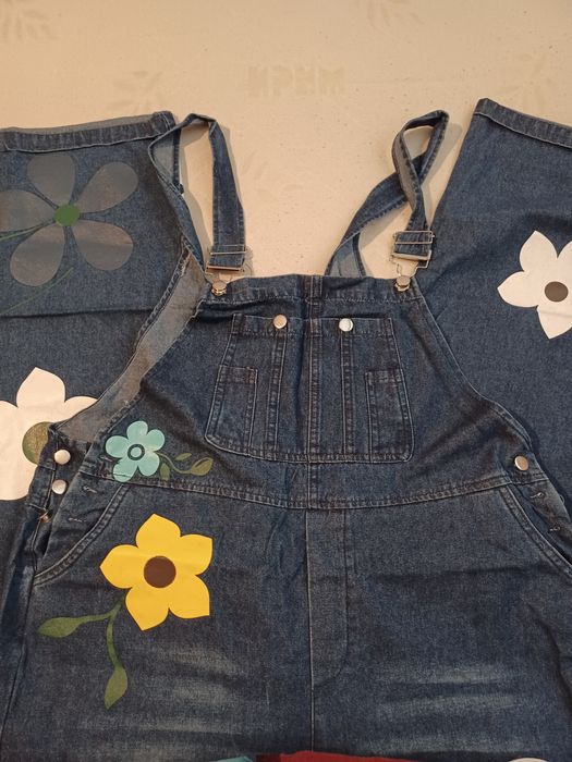 Дънков гащеризон с апликация XL