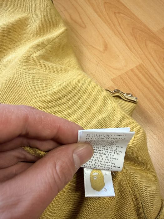 Bape hoodie yellow camouflage hoodie