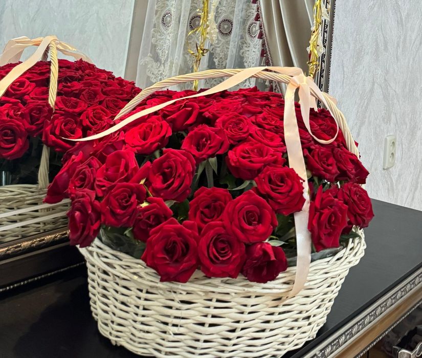 101 роза корзинада Шымкент