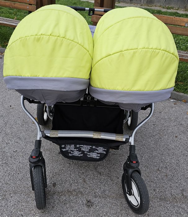 Количка за близнаци Mikado Twin 3в1 3в1