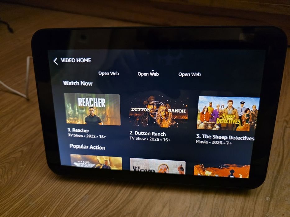 Amazon Echo Show 8 gen 2 negru, in stare foarte buna