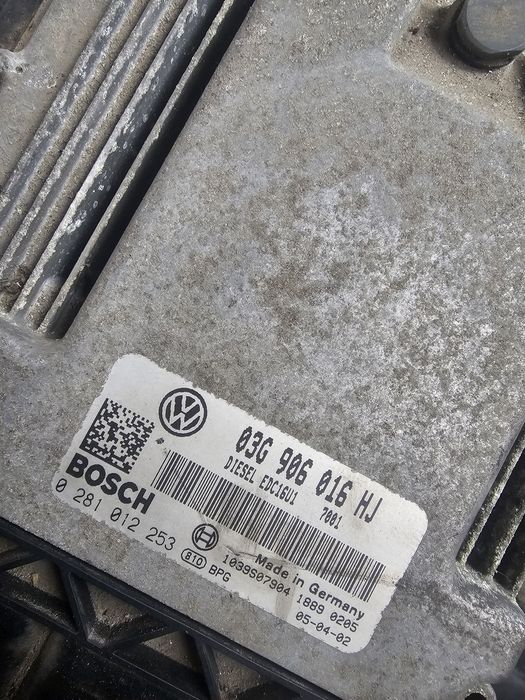 ECU Calculator motor VW Golf5 2.0TDI 03G906016HJ 0281012253 EDC16U1 BK