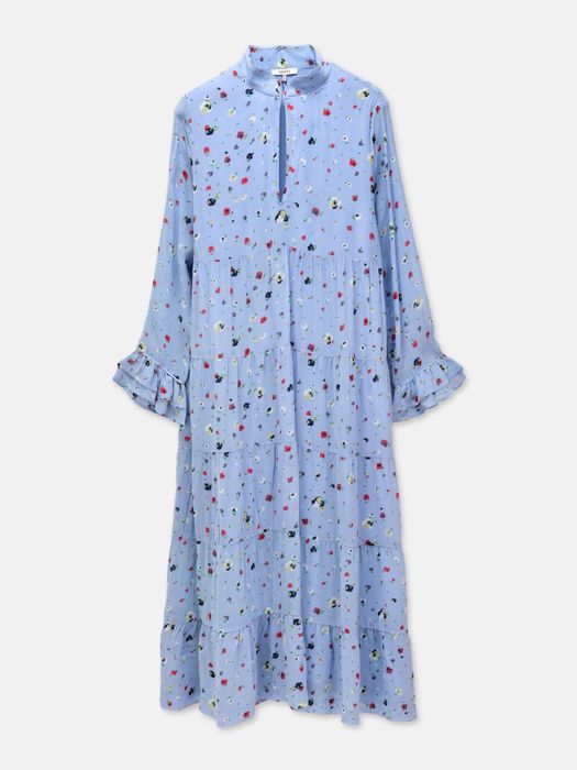 GANNI миди рокля в свеж принт