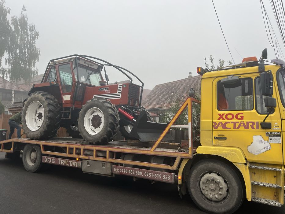 Fiat agri 1280 dtc  forestier cu troliu dublu