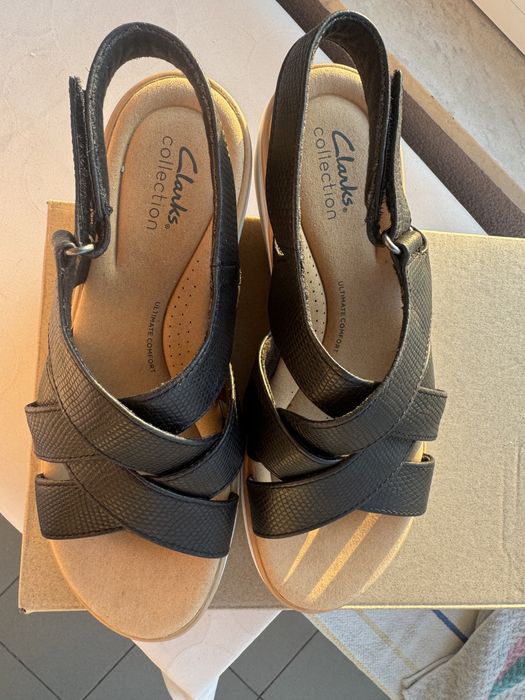 Продавам чисто нови дамски сандали ест. кожа Clarks Jilian Spring