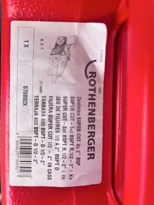 Trusa de filetat tevi metalice noua ROTHENBERGER