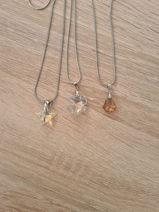 Сребърно Колие с Кристали Сваровски