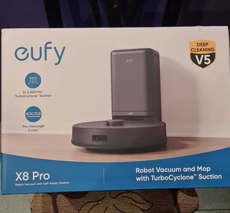 Прахосмукачка Робот Anker Eufy Х8 Pro със Самоизпразваща се Станция