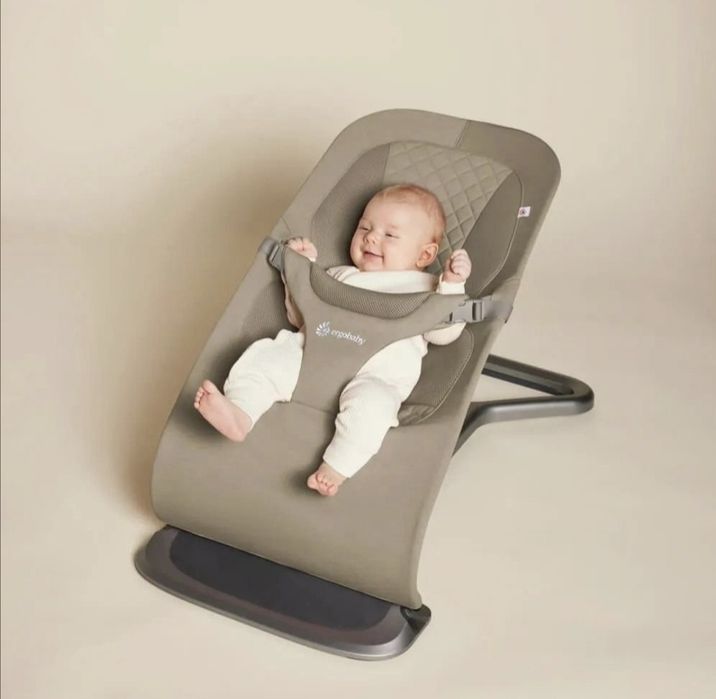 Balansoar pentru copii 3 in 1 Ergobaby Evolve, ajustabil, Soft Olive