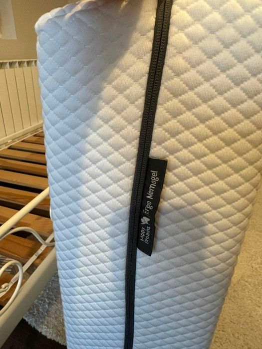 Комплект легло IKEA MINNEN, подматрачна рамка + матрак Happy Dreams 80x200 + протектор