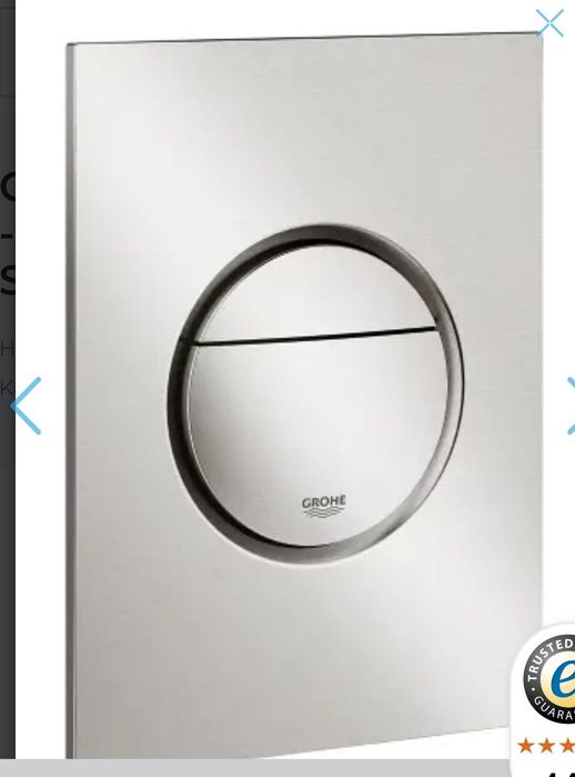 Grohe кнопка для унитаза Суперсталь