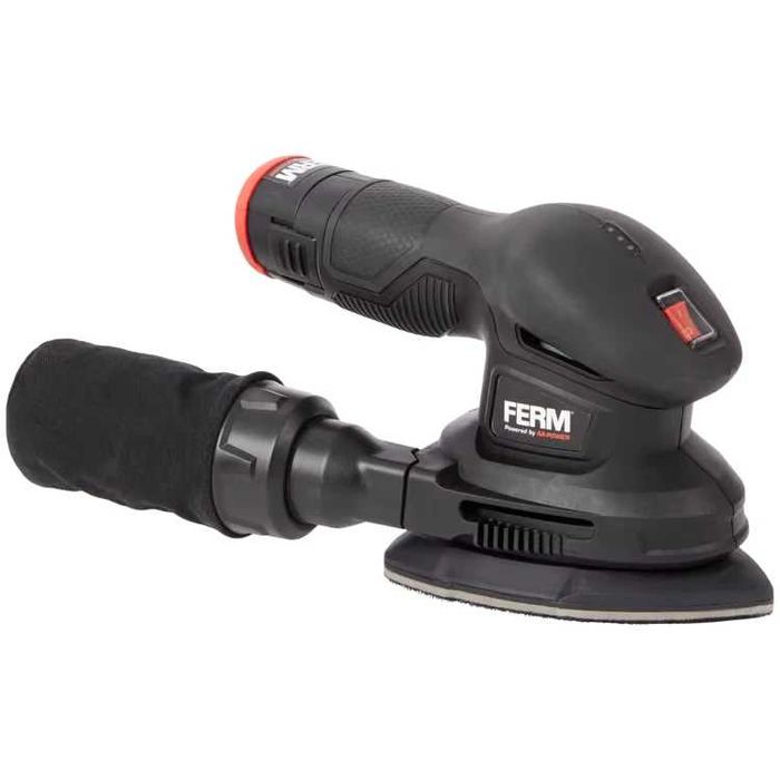 Акумулаторен Мултишлайф FERM AX-Power 12V батерия зарядно 3 шкурки