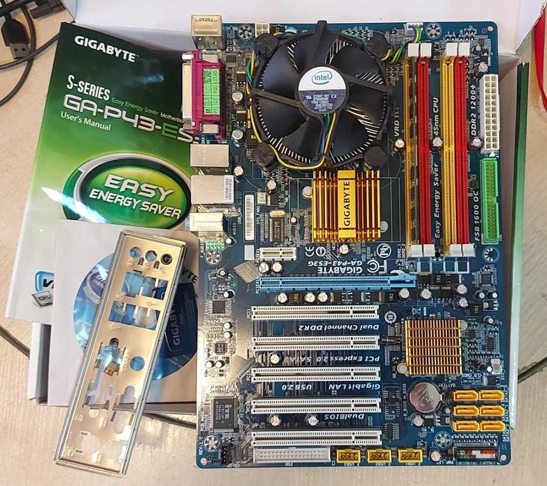 Комплект GA-P43-ES3G/Core™2 Duo E8600/2Gb Transcend DDR-2