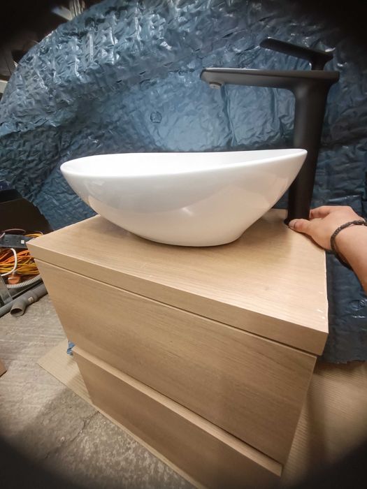 Порцеланова купа и двоен клик сифон