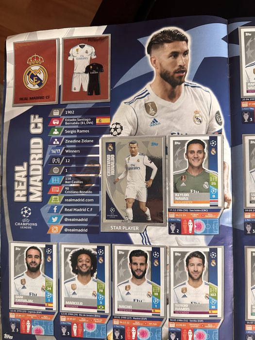 Vand album complet TOPPS Champions League 2017/2018