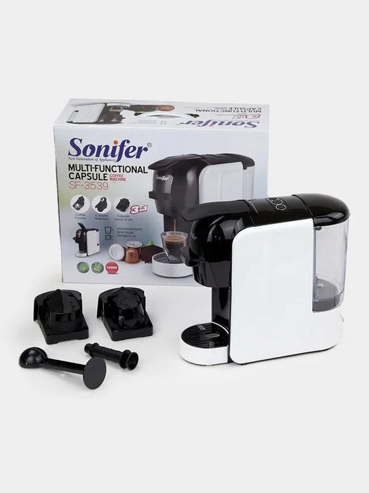 Кофемашина 3 в 1 Sonifer SF-3539, для капсул и молотого кофе