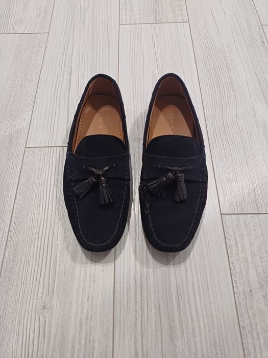 Mocasini Zara bărbați din piele întoarsă