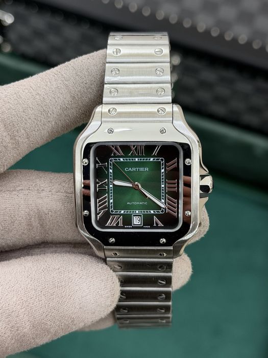 Cartier Santos Large Green Dial