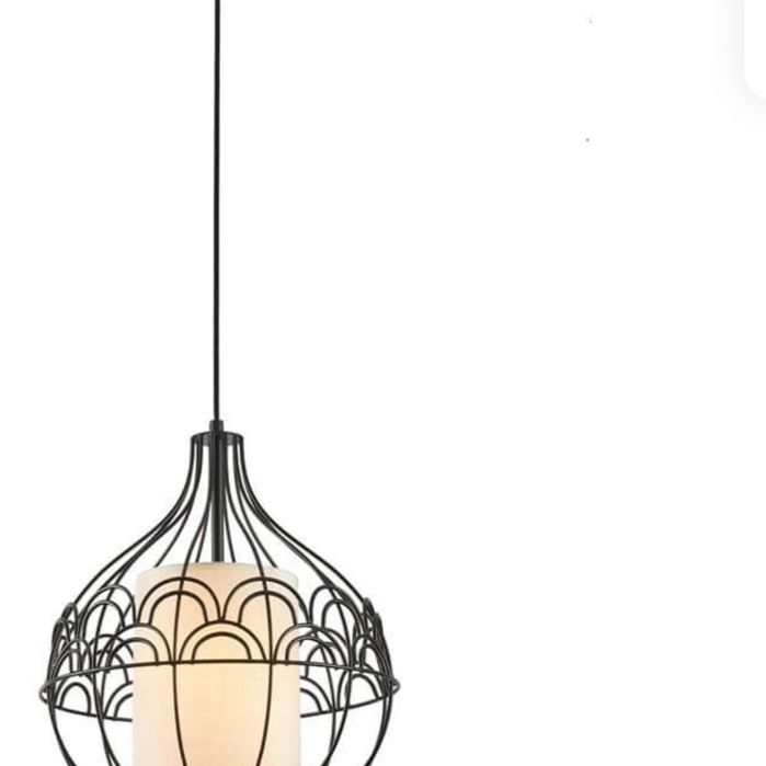 Люстра парус на 4 патрона Е27 жёлтая и салатовая