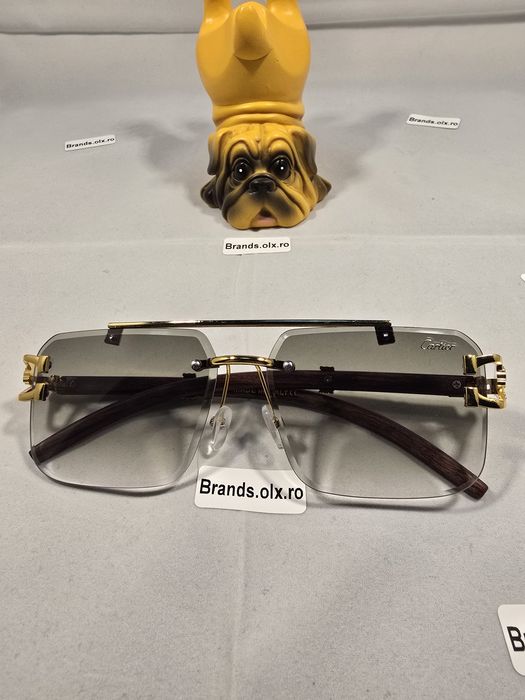 Ochelari de soare Cartier Leopard Green, made in Italy