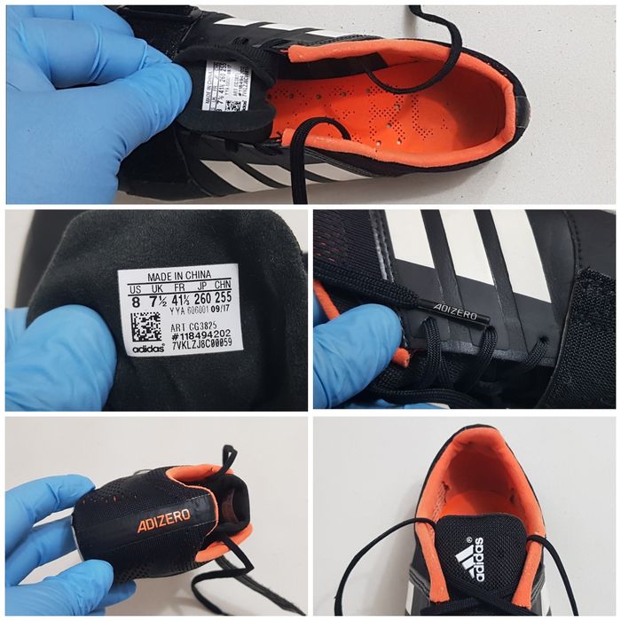 Adidas Adizero Prime Accelerator Spikes negru atletism, cuie nr 41 1/3